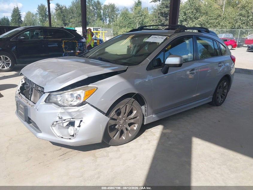 2013 Subaru Impreza, Front End, IAAI, VIN JF1GPAL60DH213320 — photo 2