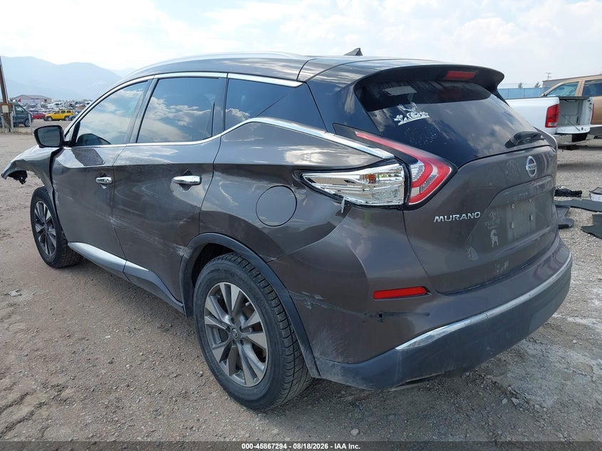 Vin: 5n1az2mh4gn112752, lot: 46366264, nissan murano sl 20163