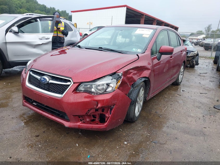 Vin: jf1gpac64f8283762, lot: 46366296, subaru impreza 2.0i premium 20152
