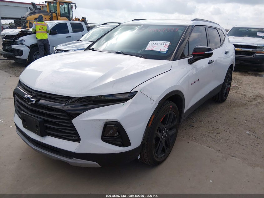 Vin: 3gnkbcr42ms578553, lot: 46366302, chevrolet blazer fwd 2lt 20212