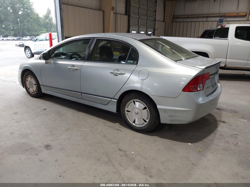 2008 HONDA CIVIC SEDAN 1.3L I-4 VVT, 93HP