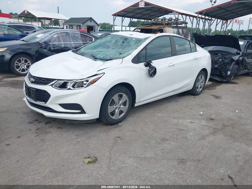 2017 Chevrolet Cruze Ls Auto, Крыша, IAAI, VIN 1G1BC5SM1H7241428 — фото 2