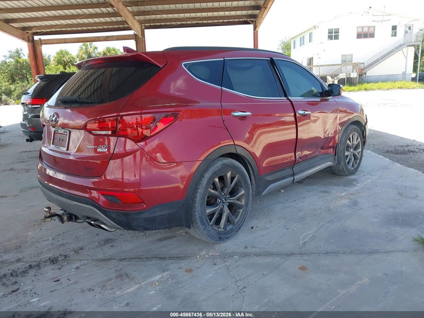 Vin: 5xyzw4la4jg542148, lot: 46366406, hyundai santa fe sport 2.0t ultimate 20184