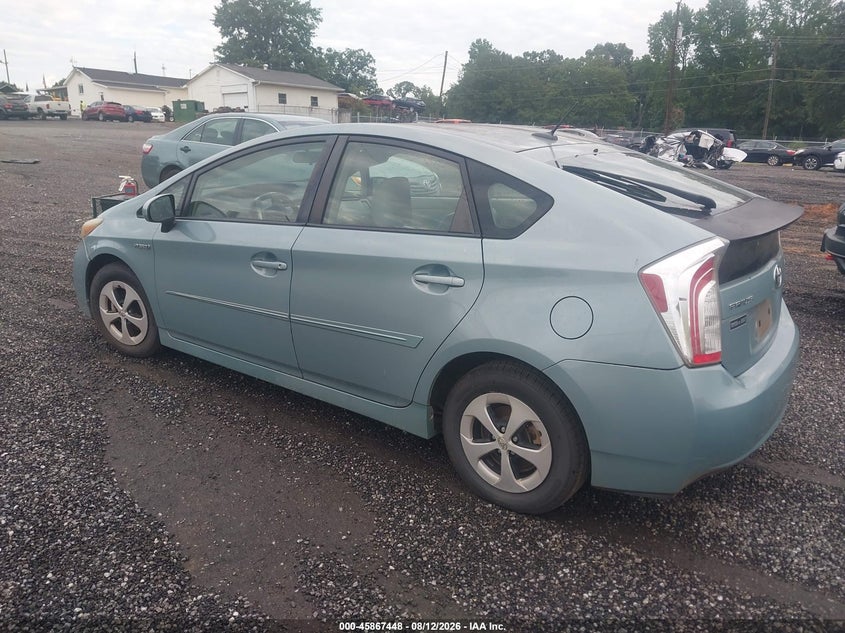 TOYOTA PRIUS 2013 VIN JTDKN3DU9D5580785