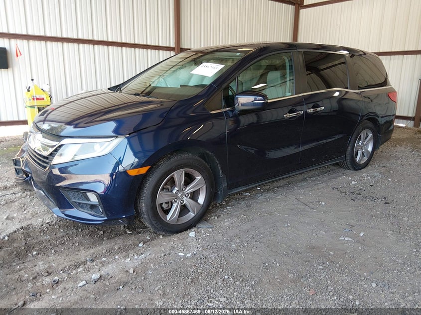 2020 Honda Odyssey Ex-L/Ex-L W/Navi Res, Front End, IAAI, VIN 5FNRL6H79LB069259 — photo 2