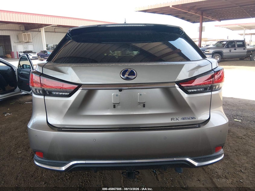 LEXUS RX 450H 2022 VIN 2T2JGMDA8NC087536