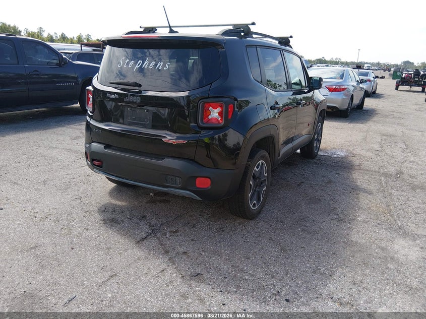 Vin: zaccjbct1gpc71049, lot: 46366566, jeep renegade trailhawk 20164