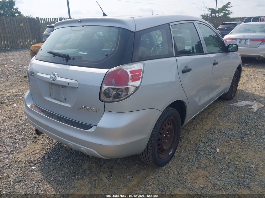 TOYOTA MATRIX 2008 VIN 2T1KR32E28C708888