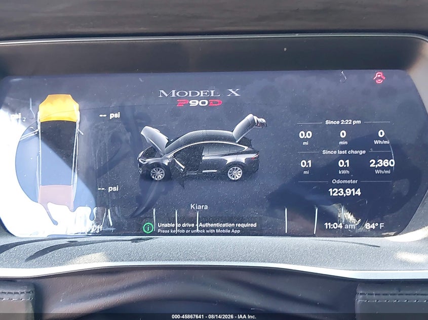 TESLA MODEL X 2016 VIN 5YJXCAE42GF014596