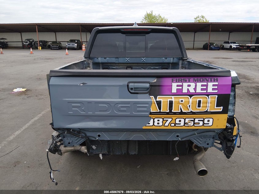 2025 Honda Ridgeline (VIN: 5FPYK3F82SB045531)