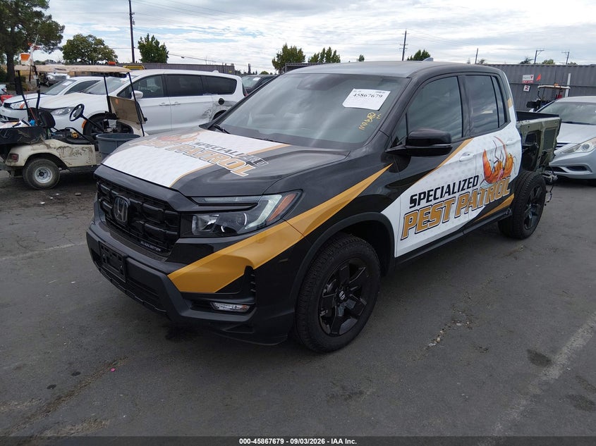 Vin: 5fpyk3f82sb045531, lot: 46366649, honda ridgeline black edition 20252