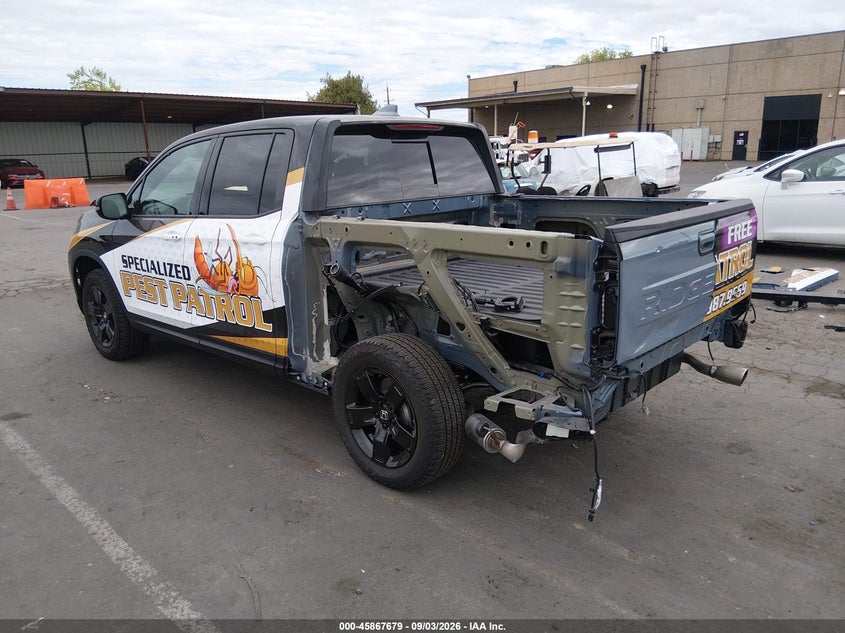 Vin: 5fpyk3f82sb045531, lot: 46366649, honda ridgeline black edition 20253