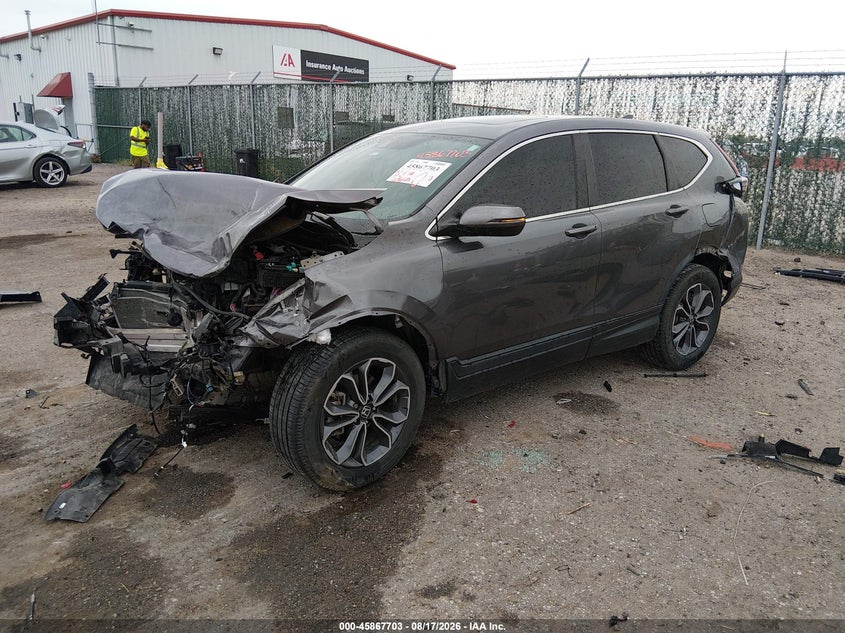 2021 Honda Cr-V Awd Ex, Front End, IAAI, VIN 5J6RW2H57MA005840 — photo 2