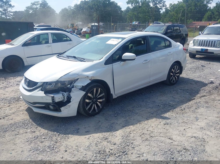 Vin: 19xfb2f91fe067809, lot: 46366674, honda civic ex-l 20152