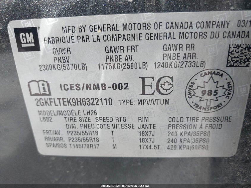 2017 GMC TERRAIN SLE-2 · Photo 9