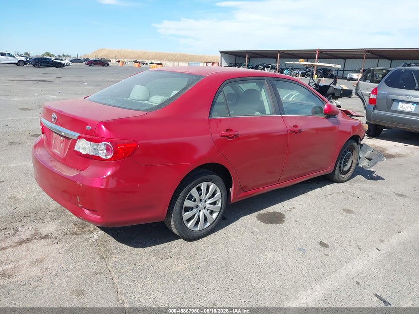 2013 TOYOTA COROLLA SEDAN 1.8L I-4 DOHC, VVT, 132HP