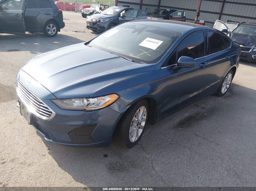2019 Ford Fusion, По кругу, IAAI, VIN 3FA6P0LU1KR100718 — фото 2