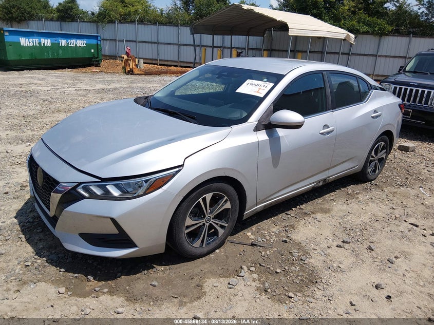 Vin: 3n1ab8cv5ny242075, lot: 46367104, nissan sentra sv xtronic cvt 20222