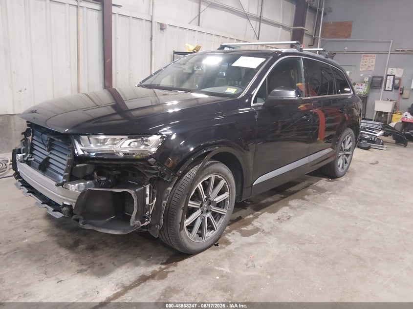 2019 Audi Q7, Удар спереди, IAAI, VIN WA1LAAF7XKD014787 — фото 2