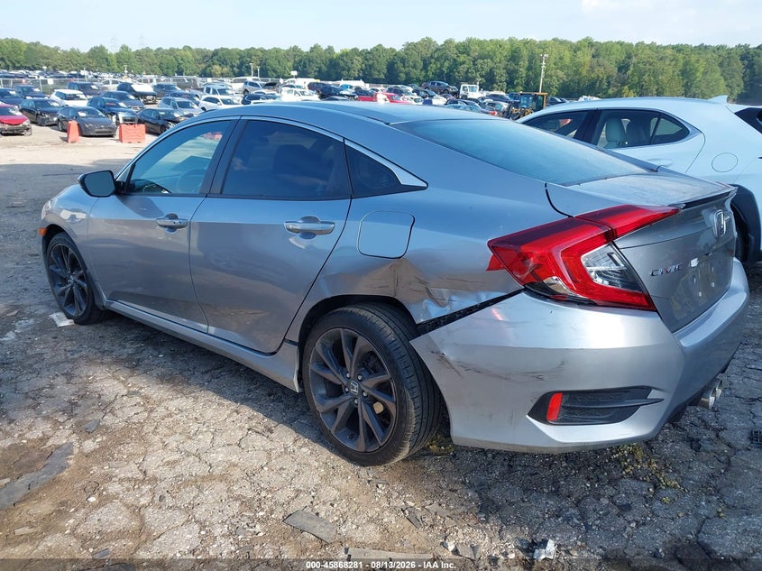 2019 HONDA CIVIC SEDAN 2.0L I-4 DOHC, VVT, REGULAR , 158HP