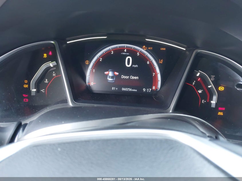 2019 HONDA CIVIC SEDAN 2.0L I-4 DOHC, VVT, REGULAR , 158HP