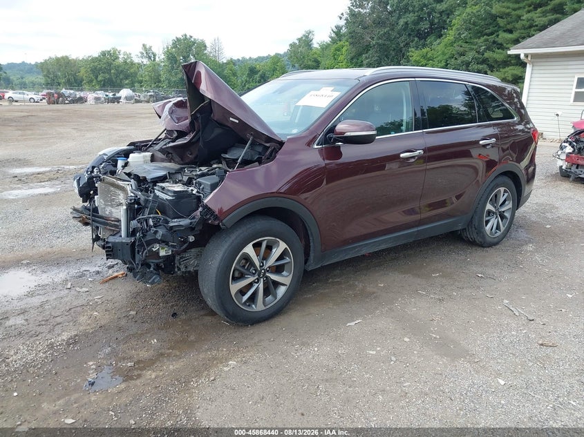 Vin: 5xyph4a53kg439277, lot: 46367410, kia sorento 3.3l ex 20192