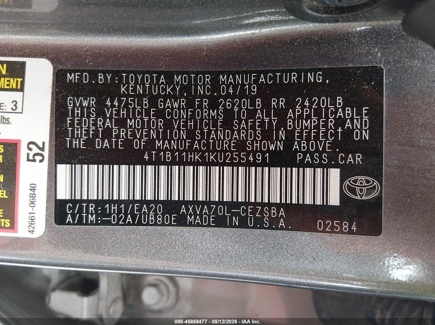 TOYOTA CAMRY - zdjęcie 9