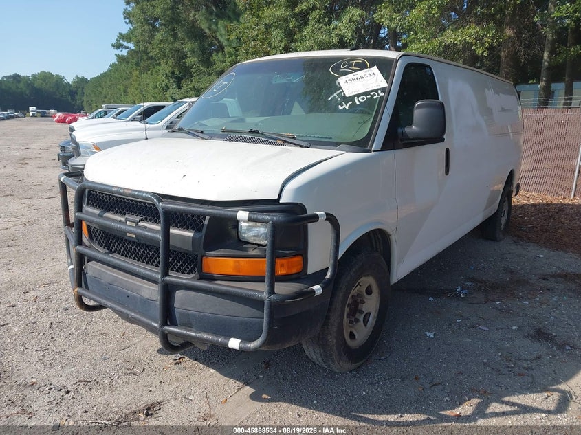 2014 Chevrolet Express, Right Side, IAAI, VIN 1GCWGGFA0E1147791 — photo 2