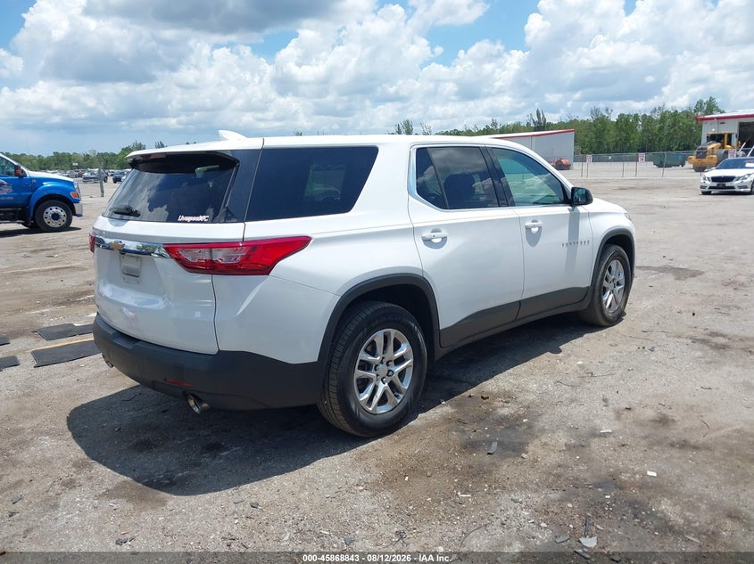 Vin: 1gnerfkw9lj250455, lot: 46367813, chevrolet traverse fwd ls 20204