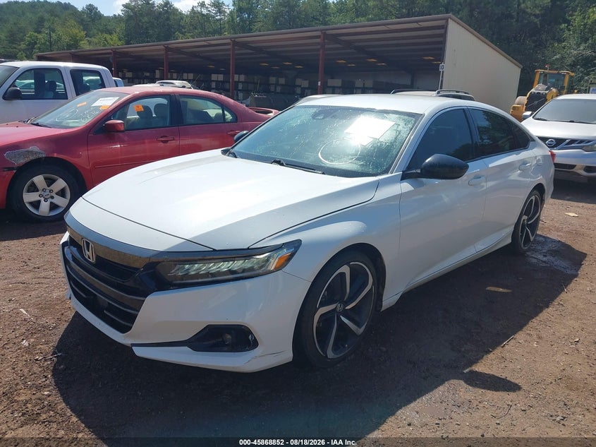 2021 Honda Accord Sport, Обычный износ, IAAI, VIN 1HGCV1F38MA074354 — фото 2