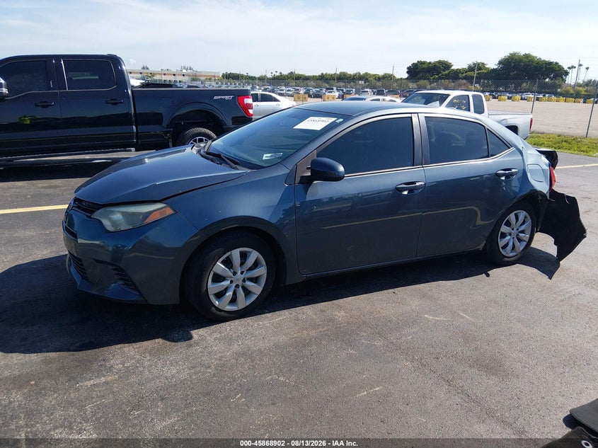 2016 TOYOTA COROLLA SEDAN 1.8L I-4 DOHC, VVT, 132HP