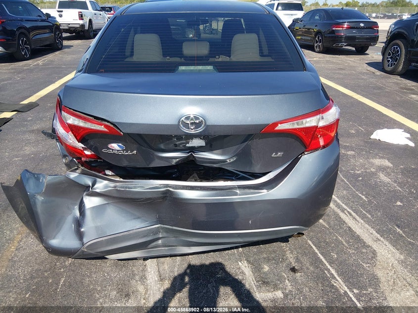 2016 TOYOTA COROLLA SEDAN 1.8L I-4 DOHC, VVT, 132HP