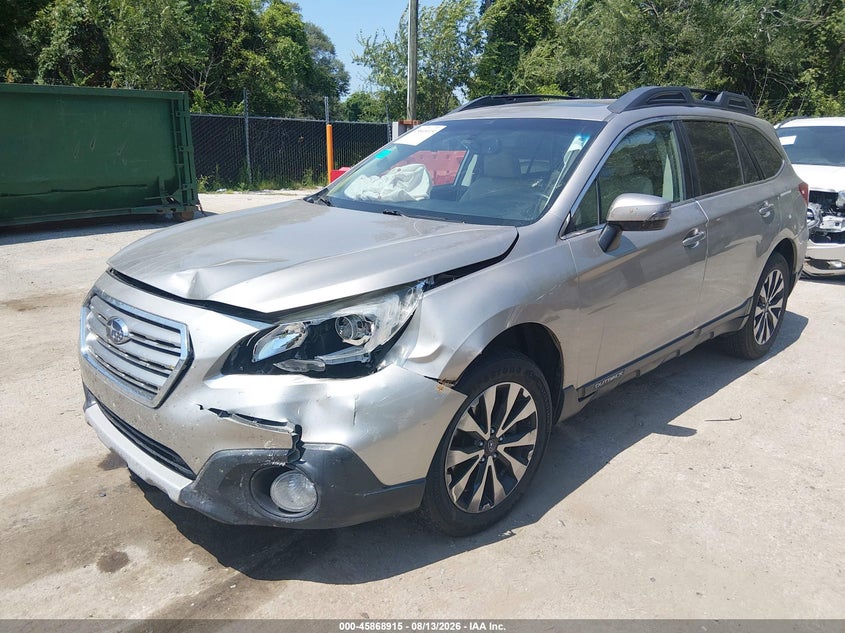 2017 Subaru Outback, Удар спереди, IAAI, VIN 4S4BSAKC6H3260750 — фото 2