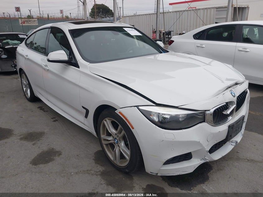 2016 BMW 3 Series 328i Gran Turismo Xdrive VIN WBA8Z5C5XGGS37431