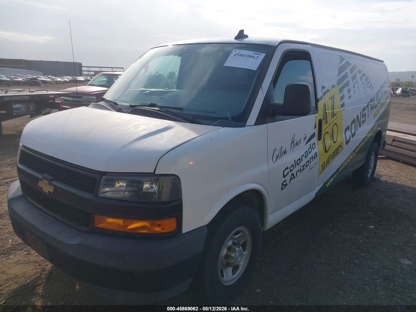 Vin: 1gcwgbfp7j1282543, lot: 46368032, chevrolet express 2500 work van 20182