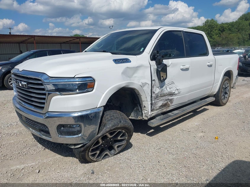 Vin: 1c6srfjp7sn559989, lot: 46368058, ram 1500 laramie  4x4 5'7 box 20252