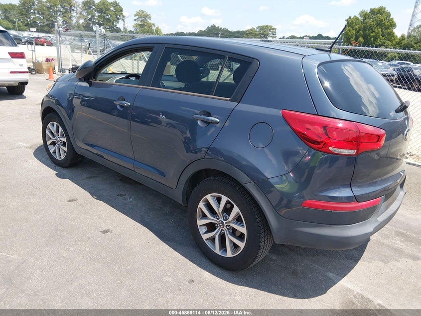 Vin: kndpb3ac1f7759663, lot: 46368084, kia sportage lx 20153