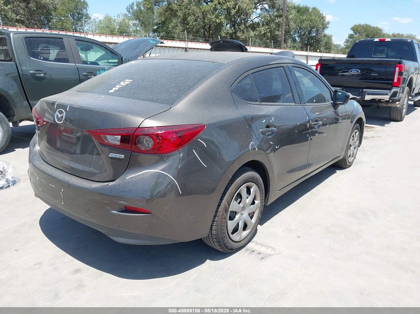 Vin: jm1bm1u73f1260664, lot: 46368126, mazda mazda3 i sport 20154