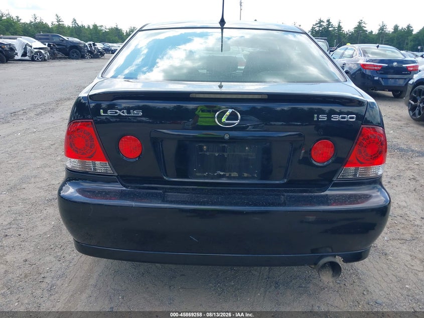 LEXUS IS 300 2003 VIN JTHBD192930064581