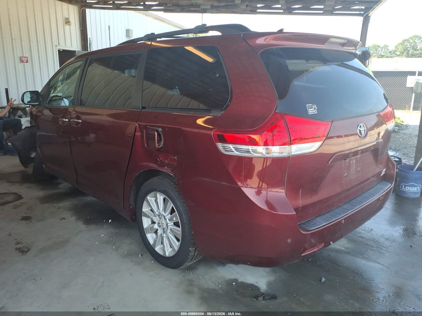 2012 TOYOTA SIENNA VAN 3.5L V-6 DOHC, VVT, 266HP