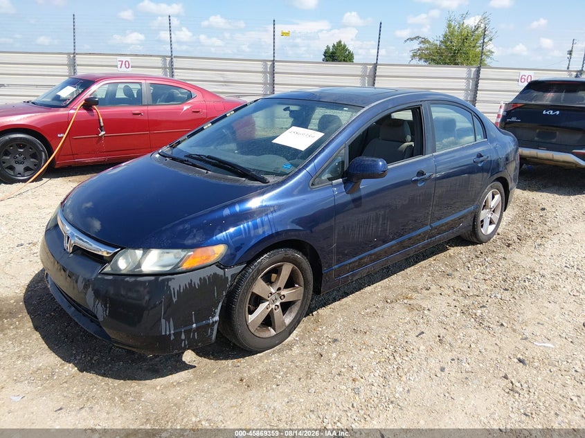 2007 Honda Civic, Звичайний знос, IAAI, VIN 1HGFA16867L091456 — фото 2