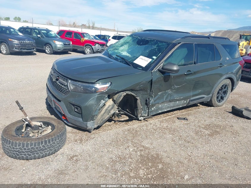 2022 Ford Explorer Timberline, Front End, IAAI, VIN 1FMSK8JH6NGB56320 — photo 2