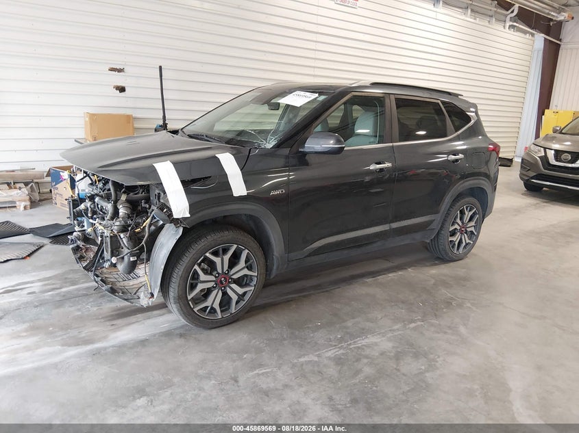 2021 Kia Seltos, Front End, IAAI, VIN KNDETCA24M7148485 — photo 2