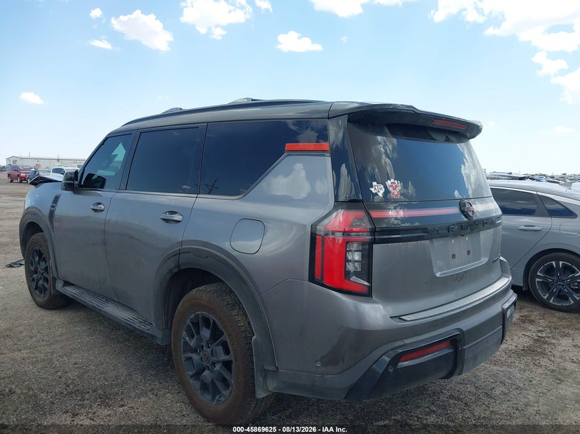 Vin: jn8ay3de5s9404919, lot: 46368595, nissan armada pro-4x 4wd 20253