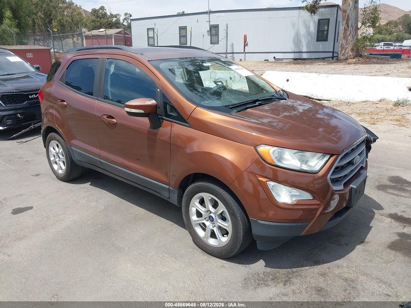 Vin: maj3s2ge4kc279870, lot: 46368618, ford ecosport se 20191