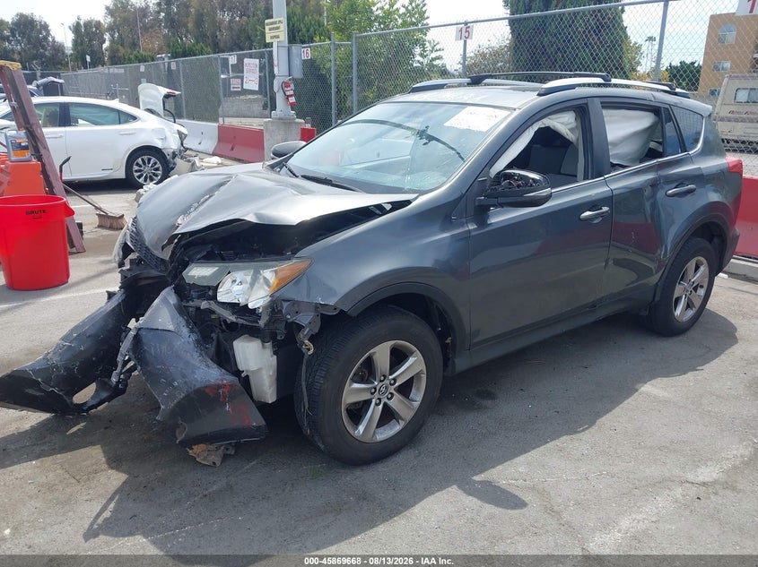 Vin: jtmwfrev3fd052919, lot: 46368638, toyota rav4 xle 20152