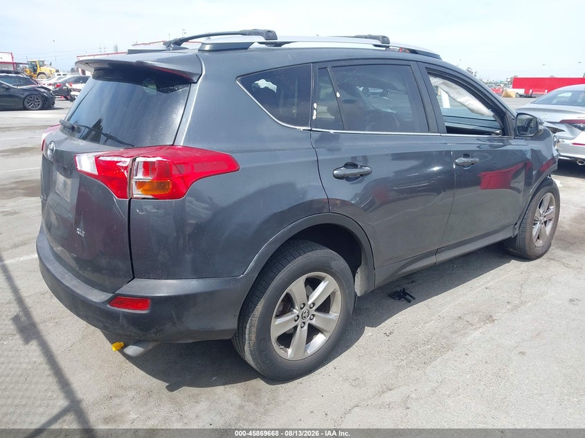 Vin: jtmwfrev3fd052919, lot: 46368638, toyota rav4 xle 20154