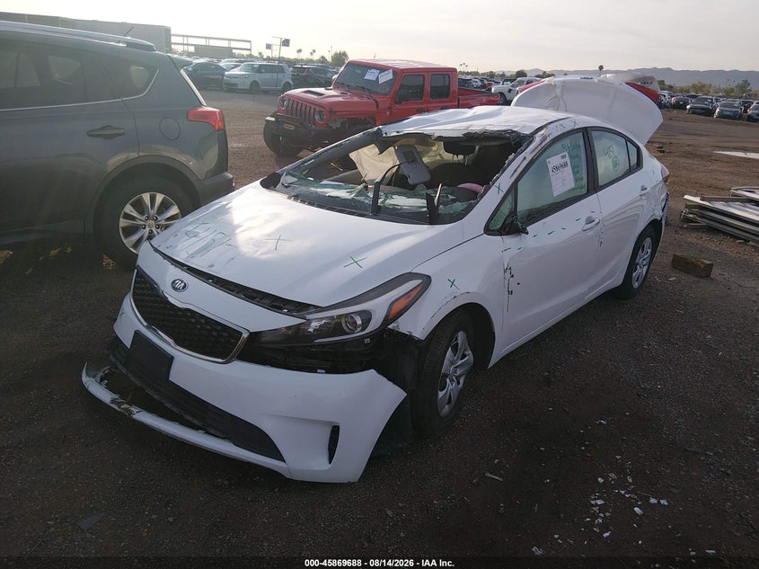 Vin: 3kpfl4a7xhe011546, lot: 46368658, kia forte lx 20172