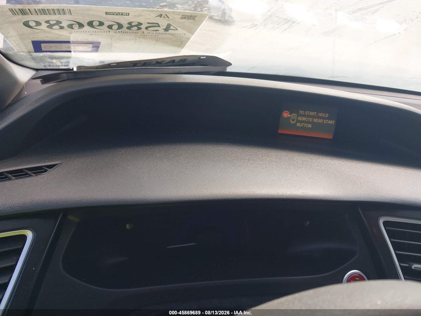 2014 HONDA CIVIC SEDAN 1.8L I-4 VVT, REGULAR , 143HP