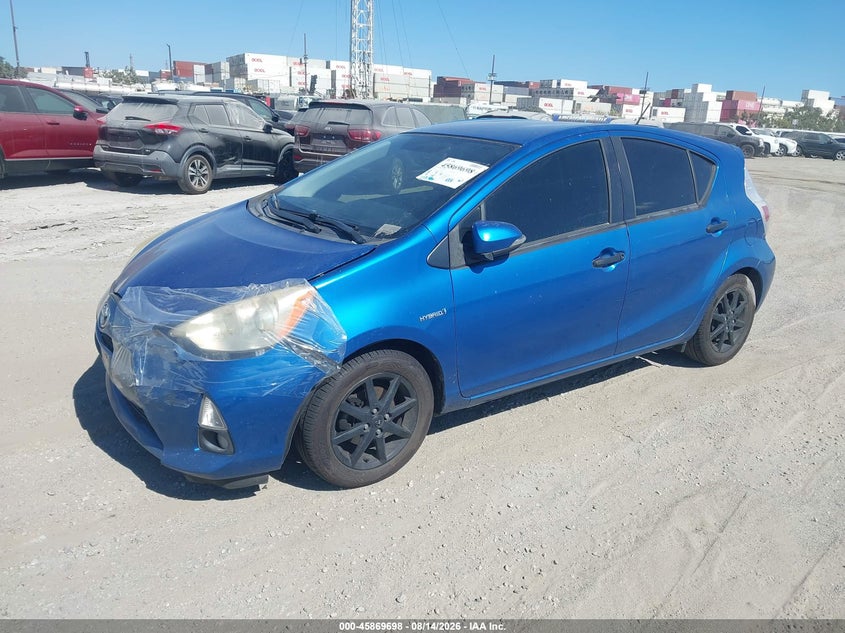 Vin: jtdkdtb35c1020202, lot: 46368668, toyota prius c four 20122